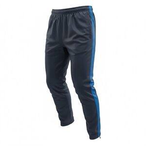 Tel Gear Men’s Navy Track Pants with Blue Stripe XL